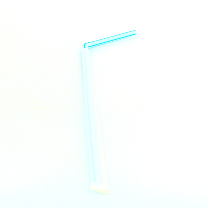 Plastic Straw Flexible PS Paper wrapped Striped Ø0,5cm 23cm (250 Units)