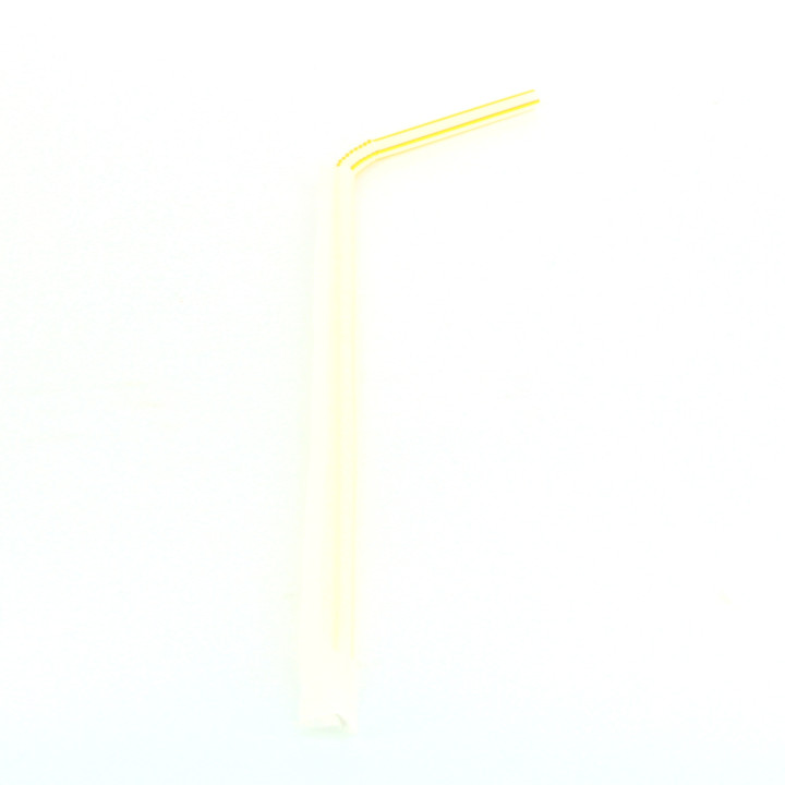 Plastic Straw Flexible PS Paper wrapped Striped Ø0,5cm 23cm (250 Units)
