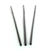 Plastic Straw Flexible PS Film Wrapped Black Ø0,5cm 23cm 