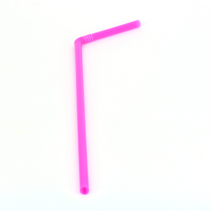 Plastic Straw Flexible PS Ø0,5cm 21cm (20.000 Units)