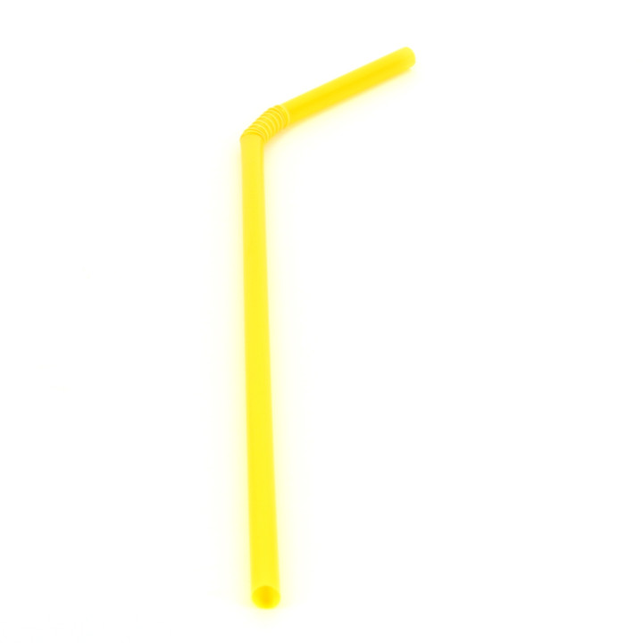 Plastic Straw Flexible PS Ø0,5cm 21cm (20.000 Units)