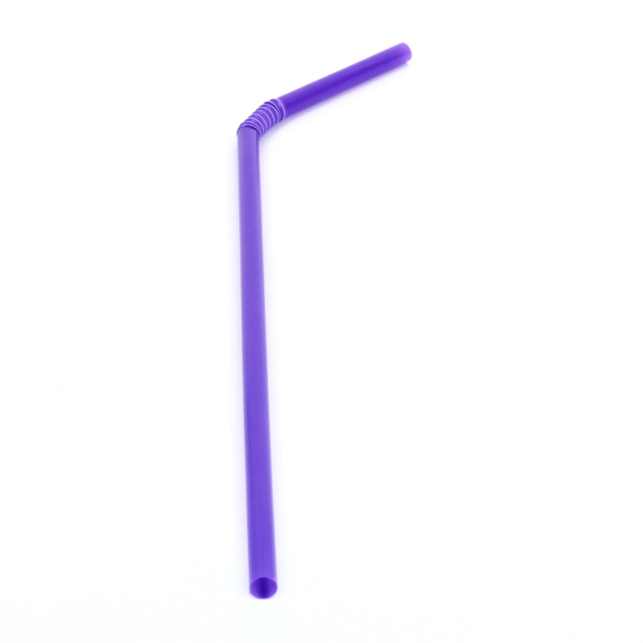 Plastic Straw Flexible PS Ø0,5cm 21cm (100 Units) 