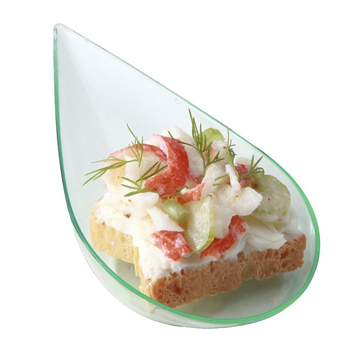 Tasting Spoon PS Tipped "Water Green" 5x10cm (40 Units) 