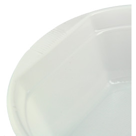 Plastic Bowl PS White 630ml Ø16cm (100 Units)  