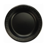 Foam Plate "Quiet Classic" Laminated Black 15 cm 