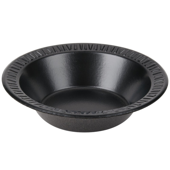 Foam Bowl Laminated Black 360ml Ø15cm 