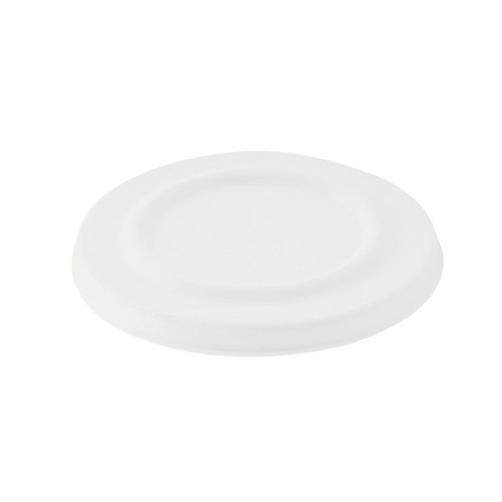 Sucarcane Lid Container 425ml White Ø9,5cm 