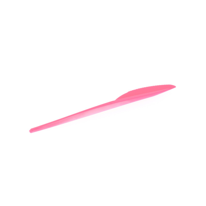 Plastic Knife PS Fuchsia 16,5 cm (900 Units)