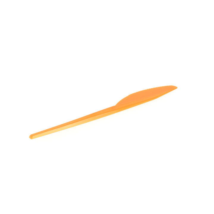 Plastic Knife PS Orange 16,5 cm (900 Units)