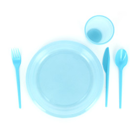 Plastic Knife PS Blue 16,5 cm (900 Units)