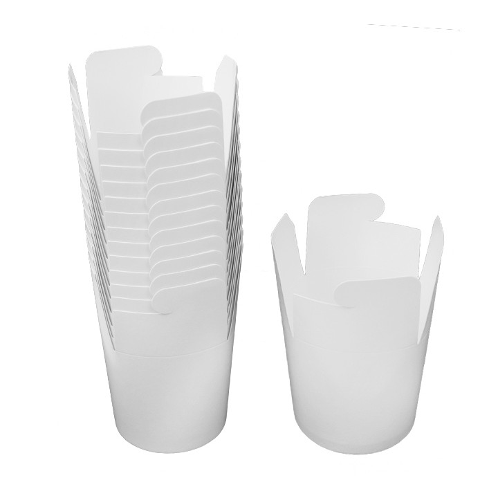 Paper Take-out Container White 529ml (50 Units) 