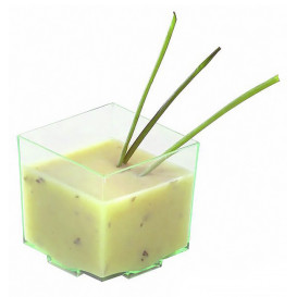 Plastic Tasting Cup PS Water Green 4,2x4,2x4,2cm (200 Units)