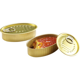 Aluminium Tasting Tin Can 120ml 11,2x7x3cm (30 Units) 