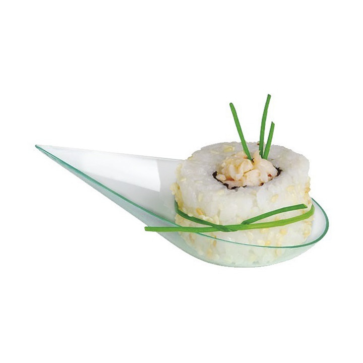 Tasting Spoon PS Tipped "Water Green" 5x10cm (40 Units) 