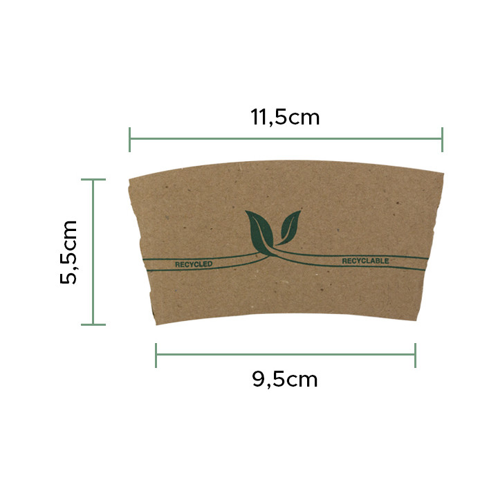 Paper Cup Sleeve 8 Oz (100 Units)