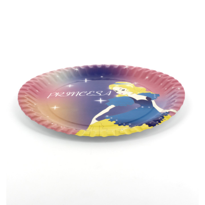 Paper Plate Princess Design 23cm (8 Units) 