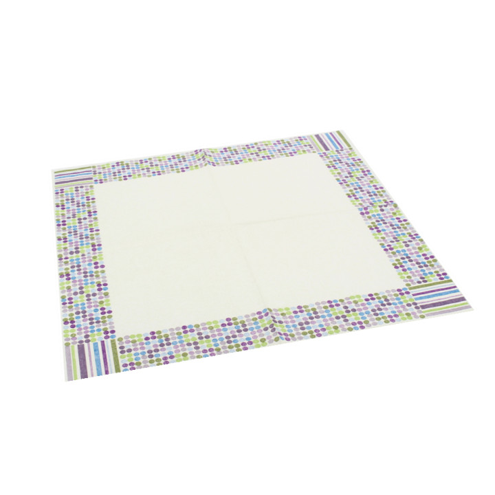 Paper Napkin Stripes and Moles Design 33x33cm (500 Units)