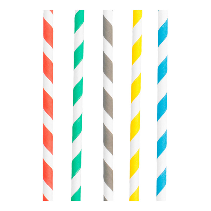 Paper Straw Straight Wrapped Ø0,6cm 20cm (250 Units)