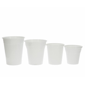 Plastic Cup PS Vending White 160 ml (100 Units)  