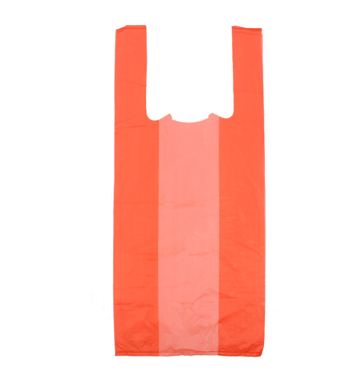 Plastic T-Shirt Bag Red 35x50cm 