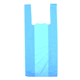 Plastic T-Shirt Bag Blue 35x50cm 