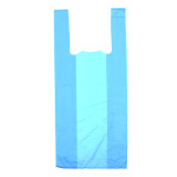 Plastic T-Shirt Bag Blue 35x50cm 