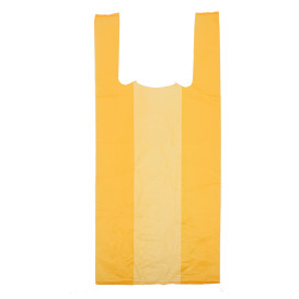 Plastic T-Shirt Bag Orange 35x50cm 