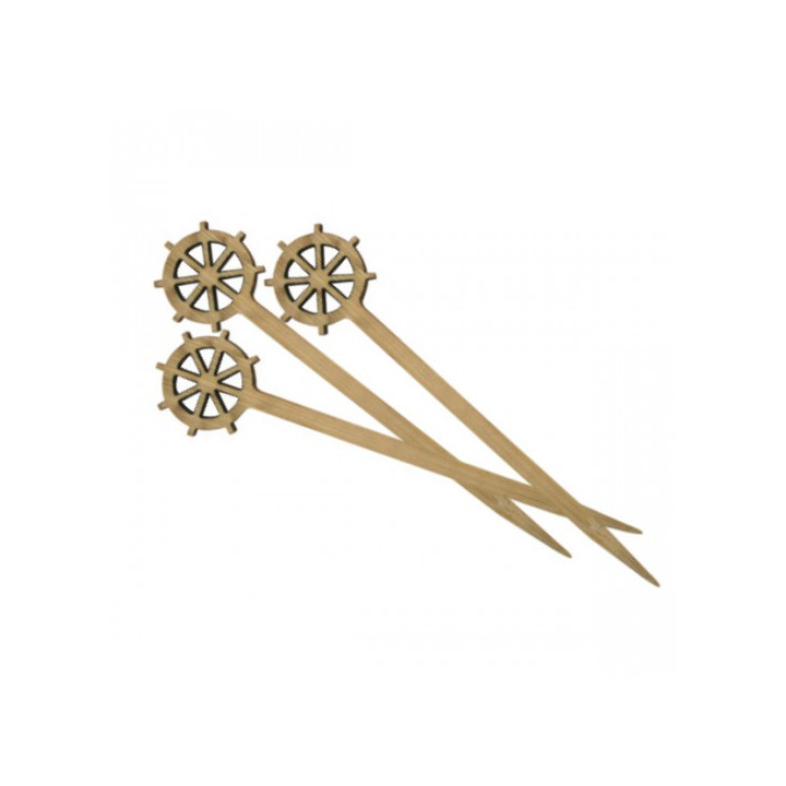 Bamboo Food Pick "Timón" Design 9cm (10000 Units)