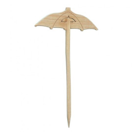 Bamboo Food Pick Umbrella Design 9cm (10000 Units)