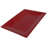 Plastic Tray Burgundy 33x22,5cm 