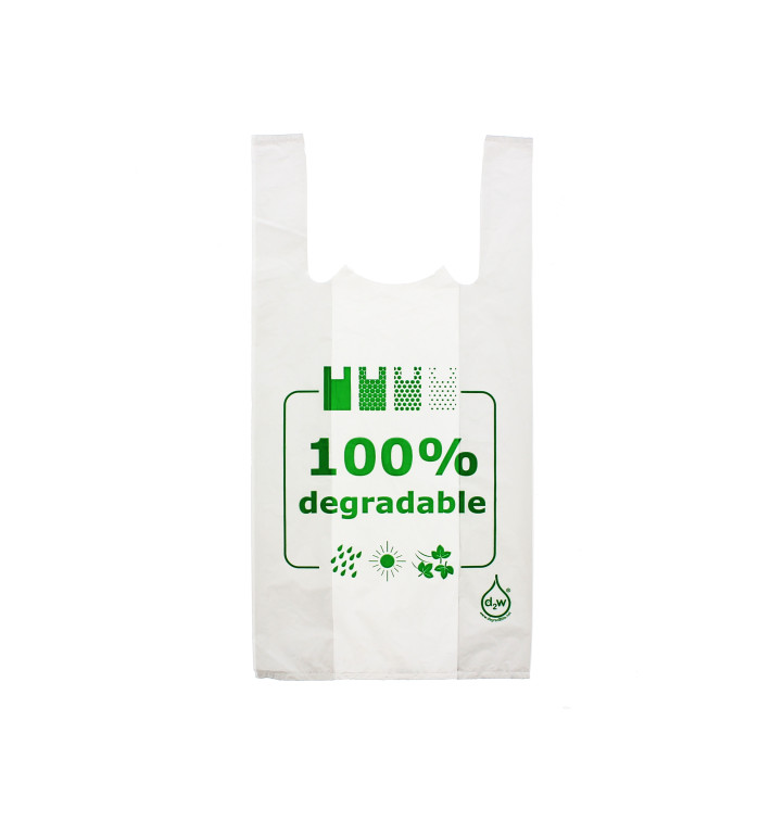 Plastic T-Shirt Bag 100% Degradable 40x60cm 