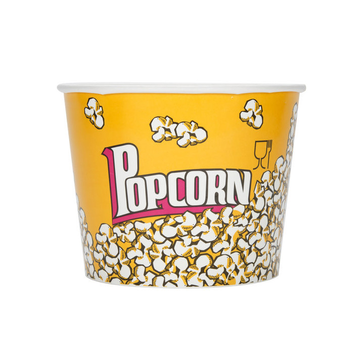 Paper Popcorn Box 5400ml 22,5x16x21cm (50 Units) 