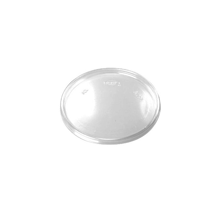 Plastic Flat Lid Clear Ø11cm 