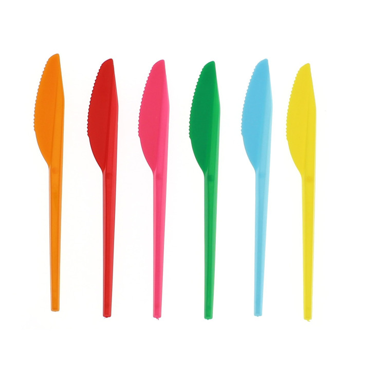Plastic Knife PS Yellow 16,5 cm (15 Units) 