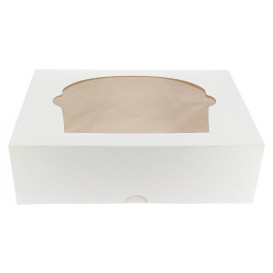 Paper Cupcake Box 6 Slot White 24,3x16,5x7,5cm (20 Units) 