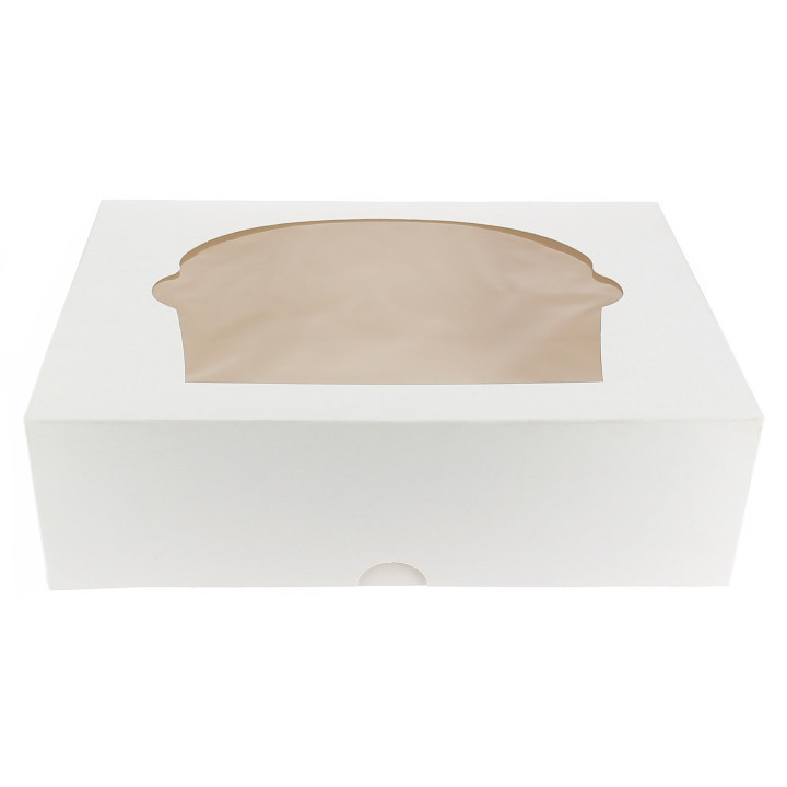 Paper Cupcake Box 6 Slot White 24,3x16,5x7,5cm (20 Units) 
