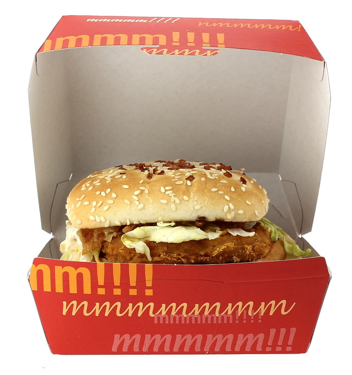 Paper Burger Box 12x12x7cm 