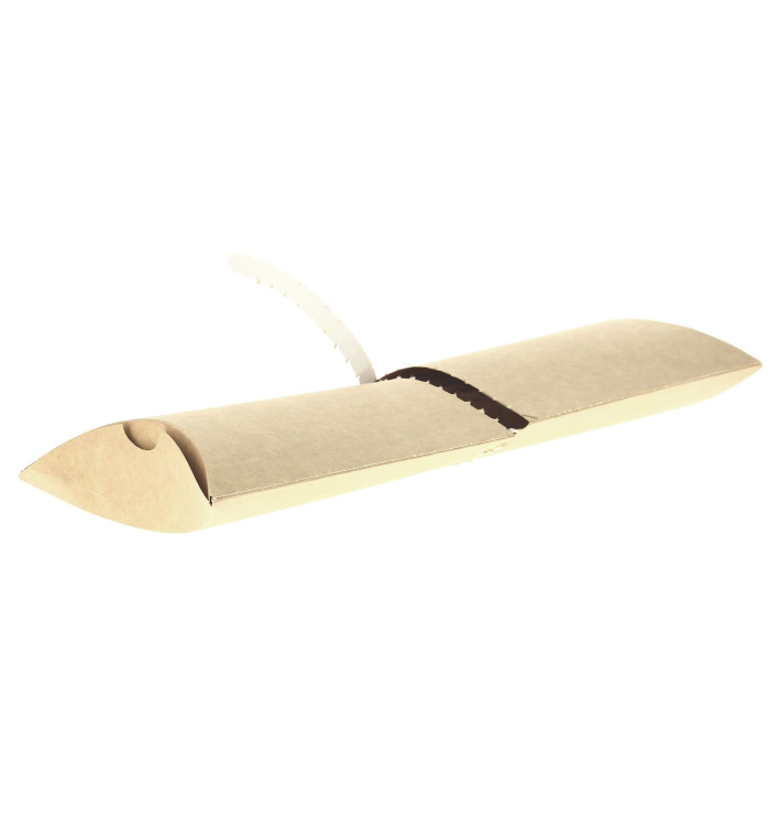 Paper Baguette Container Kraft Easy Opening 