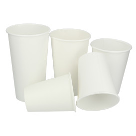 Paper Cup White 12 Oz/385ml Ø9,0cm (50 Units) 