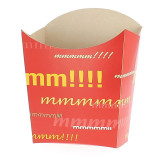 Paper French Fries Scoop Container Medium size 8,2x3,5x12,5cm 
