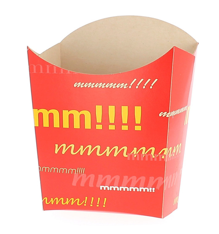 Paper French Fries Scoop Container Large size 8,2x3,3x14,9cm 