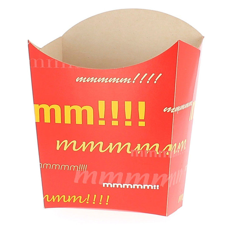 Paper French Fries Scoop Container Large size 8,2x3,3x14,9cm 