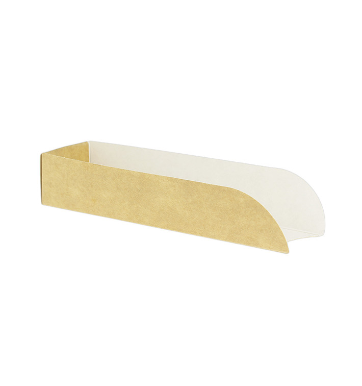 Paper Hot Dog Tray Kraft 17x5x3,5cm (100 Units)