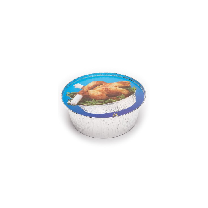 Paper Lid for Foil Pan Round Shape 1900ml 
