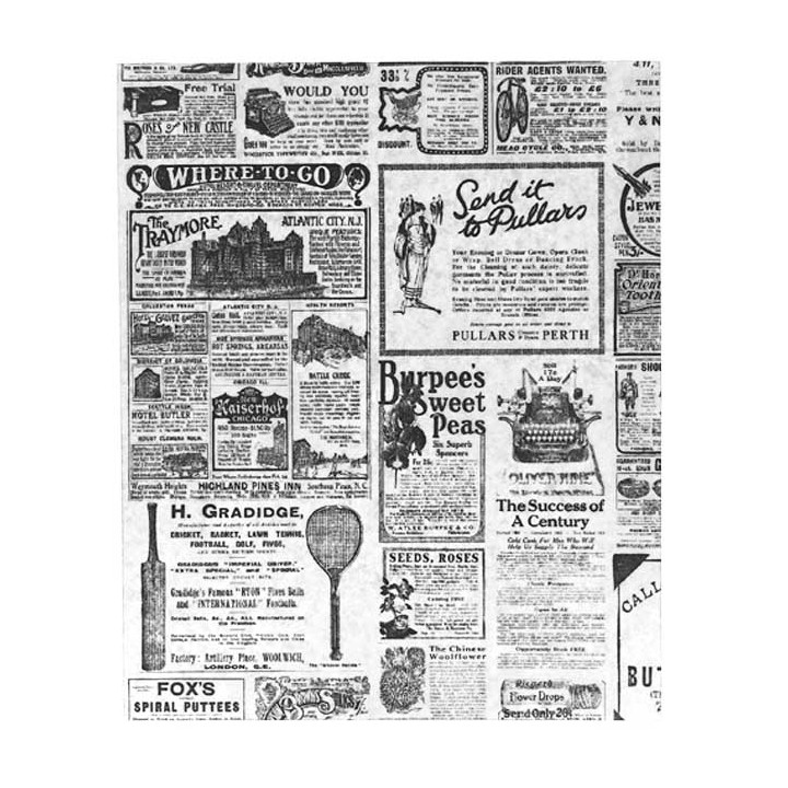Paper Food Wrap Grease-Proof "Times" 28x33cm 