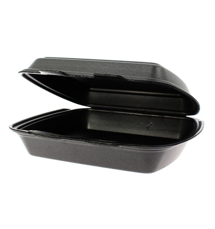Foam Baguette Container 1 Compartments Black 2,40x2,10x0,70cm 