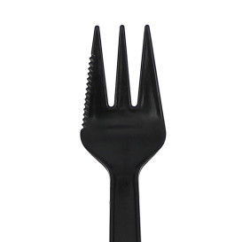 Plastic Fork "Sierra" Black 13,5cm (200 Units)  