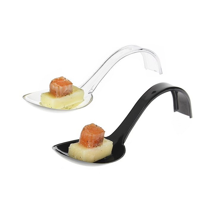 Tasting Spoon PS Curved Clear 13cm (500 Units)