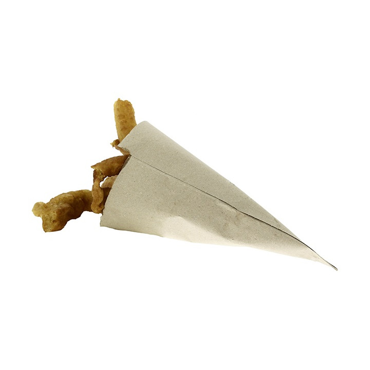 Paper Food Cone Natural 42cm 600g (200 Units)