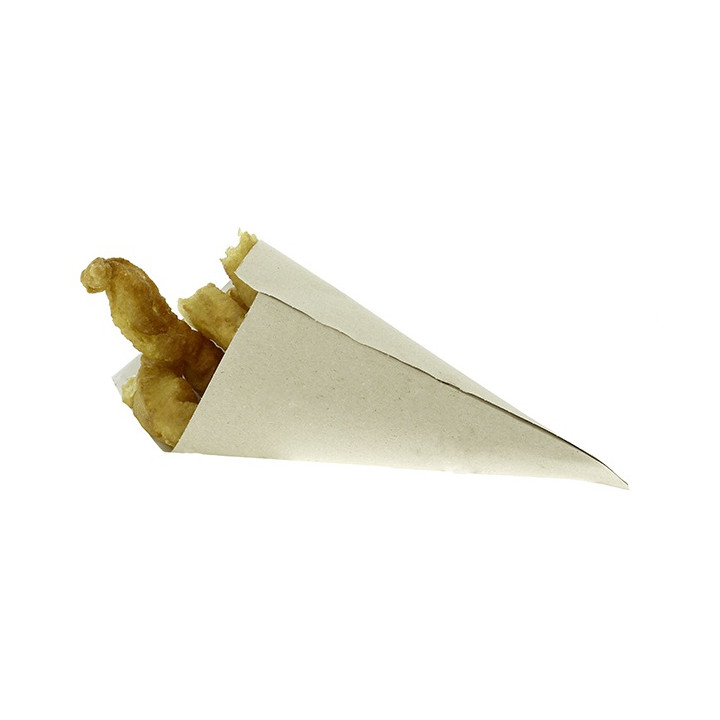 Paper Food Cone Natural 34cm 400g (1.000 Units)